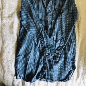 Cloth & stone blue chambray tunic